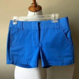 J. Crew Bright Blue Women's Cotton Shorts